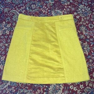 Cooperative for Urban Outfitters Yellow A-Line Mini Skirt